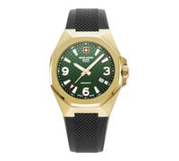 swiss alpine military Men's Watch Analogue Quartz 7005.1 Silicone, Gold/Black/Green - 1814sam, Strap.