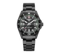 Swiss Alpine Military Men's Watch Analogue Quartz 7029.1174SAM Stainless Steel, Sw/Sw/Sw-green - 1174sam, Bracelet