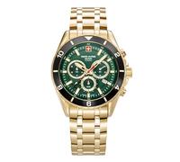 swiss alpine military Men's Watch Analogue Quartz Chronograph 7034.9118SAM Stainless Steel, Bracelet