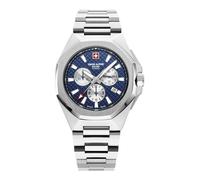 Swiss Alpine Military Men's Watch Chronograph Analog Quartz 7005.9135SAM Steel