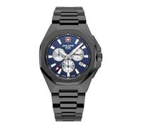 Swiss Alpine Military Men's Watch Chronograph Analogue Quartz 7005.9 Stainless Steel, Sw/Sw/Blue - 9175sam, Bracelet