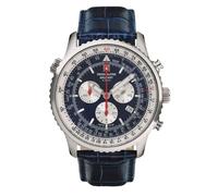 Swiss Alpine Military Men's Watch Chronograph Analog Quartz 7078.9535SAM Leather