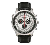 Swiss Alpine Military Men's Watch Chronograph Analog Quartz 7078.9538SAM Leather