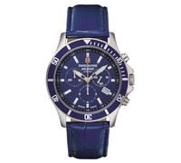 Swiss Alpine Military Men's Watch Chronograph Analogue Quartz 7022.9 Leather