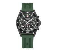 swiss alpine military Men's Watch Chronograph Analogue Quartz 7029.9 Silicone, Sw/Silicone/Sw-Green - 9874sam, Strap.