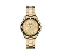 Swiss Alpine Military Women's Watch Analogue Quartz 7740.1 Stainless Steel, Gold/Gold/Gold - 1111sam, Bracelet