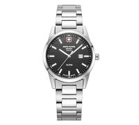 swiss alpine military Women's Watch Analogue Quartz 7767.1 Stainless Steel, Steel/Steel/Black - 1137sam, Bracelet