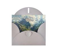 Swiss Alps Gray Patterns greeting card 6x4 inches with envelope, covering birthdays, weddings and other occasions