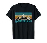 Swiss Alps Vintage Mountains Swiss Souvenir Gift T-Shirt