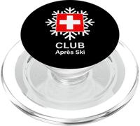 Swiss Après Ski Club Snowflake Design PopSockets PopGrip for MagSafe