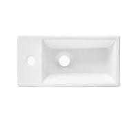 Swiss Aqua Technologies Brevis Cloakroom Basin With Tap Hole Left, 40,5X20,5X10,5Cm (Satbre4020Sl)