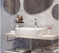 Infinitio Countertop basin 50x40 cm, without overflow, Gloss white (SATINF5040)