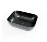 Infinitio Freestanding basin 45,5x32,5 cm, without overflow, matt black (SATINF4532BKM)