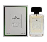 Swiss Arabian Bergamot and Cedarwood - Arabian Perfume for Men - Long-Lasting Cologne for Men - Eau de Parfum - Citrus, Woody Fragrances - 3.4 oz