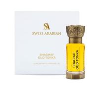 Swiss Arabian Shaghaf Oud Tonka - Arabian Perfume Oil - Vanilla Perfume for Women - Long Lasting Women's Fragrances with Almond, Rose, Amber - 0.4 oz