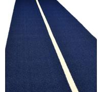 Swiss Barbell Gym Tracks, Blue with white stripes / 2m x 15m / Middle Line Only