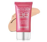 SWISS BEAUTY Matte Shiny Pearl Water Drop Blemish Long Lasting Balm BB Lightweight, Liquid Foundation, Face Makeup, Shade-, 03 40 ml (Pack of 1)