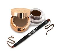 SWISS BEAUTY Waterproof Eyebrow & Gel Eyeliner 2 In 1 With Brush Smudge Proof Gel Eyeliner And Eyebrow Definer Pencil Shade- Brown 7 g (Pack of 1)