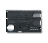 Victorinox Swiss Card Nail Care, Swiss Made Pocket Tool, Credit Card Size, 13 Functions, File, Scissors, Black Transparent