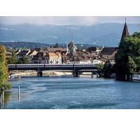 Swiss city scenery-6000 Classic Puzzle Pieces for Adults - Gift for the Whole Family, Skill Game 14 years+
