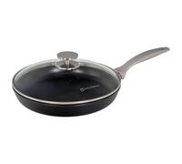 Swiss Diamond Nonstick Frying Pan Hybrid Ceramic and Diamond-Infused Fry Pan With Glass Lid, PFAS- and PFOA-free, Dishwasher and Oven Safe Fry Pans (10.25 IN)