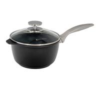 Swiss Diamond Nonstick Hybrid Ceramic and Diamond-Infused Saucepan With Glass Lid, PFAS- and PFOA-free, Dishwasher & Oven Safe Up To 500 °F (2.2 Quart)