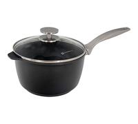 Swiss Diamond Nonstick Hybrid Ceramic and Diamond-Infused Saucepan With Glass Lid, PFAS- and PFOA-free, Dishwasher & Oven Safe Up To 500 °F (3.2 Quart)