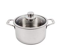 Swiss Diamond SDCLAD31324ic Premium Clad Dutch Oven w/Lid-6.3 Qt. (9.5"), 18-10 Steel, Silver
