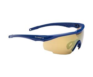 Swiss Eye Blackhawk Glasses - Brown Gold Revo + Orange + Clear Lenses / Matt Dar