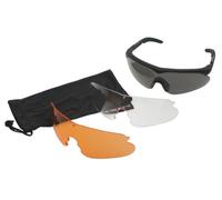 Swiss Eye Raptor glasses, frame -rubber black-, 3 lenses, antifog/antiscratch coating [10161]