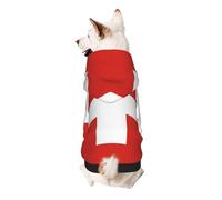 Swiss Flag Dog Hoodie â€“ Soft & Breathable Polyester Pet Clothes for Small, Medium, and Large Dogs