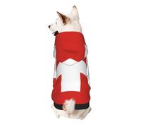 Swiss Flag Dog Hoodie for Small, Soft Breathable, Pet Clothes for Small