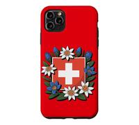 Swiss Flag Edelweiss Gentian Alpine Hiker Design Case for iPhone 11 Pro Max