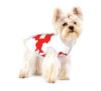 Swiss Flag Map Print Lightweight Tank Top for Dogs Dog Shirts for Small Dogs Stretchy T Shirts Sleeveless Vest