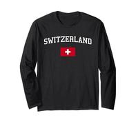 Swiss Flag Men Women Kids Switzerland Long Sleeve T-Shirt