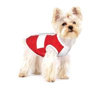 Swiss Flag Print Lightweight Tank Top for Dogs Dog Shirts for Small Dogs Stretchy T Shirts Sleeveless Vest