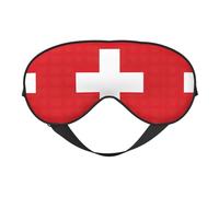 Swiss Flag Sleep Eye Mas Updated Design Light Blocking Night Eye Blinder Men Women Shift Travel Gifts