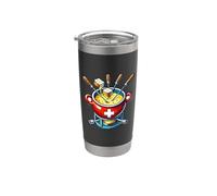 Swiss Fondue Pot Apparel for Swiss Cheese Lover Stainless Steel Insulated Tumbler