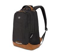 Swiss Gear Cecil 5505 Laptop Backpack, Black Canvas/Brown, 18-inch, Cecil 5505 Laptop Backpack