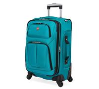 Swiss Gear Sion Softside Expandable Roller Luggage, Teal, Carry-On 21-Inch, Sion Softside Expandable Roller Luggage