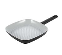 SWISS HAUS 24 cm Square Griddle Pan with Non-Stick Ceramic Interior Coating