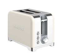 SWISS HAUS 930W Stainless Steel 2-Slice Toaster with Crumb Tray, Silver