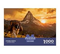 Swiss Matterhorn Wooden Jigsaw Puzzle Waterproof 1000 Piece Puzzles for Adults Gifts Challenging And Brainteasing Educational Games
