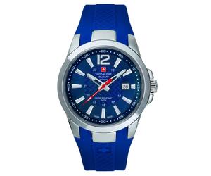 Swiss Military Alpine Men Analog Quartz Watch 7058.1835SAM Silicon Strap