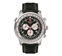 Swiss Alpine Military by Grovana Swiss Alpine Military Men's Watch Chronograph Analog Quartz 7078.9537SAM Leather Silver