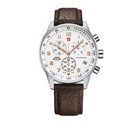 Swiss Military by Chrono Men's Chronograph Quartz Watch with Leather Strap SM34012.11