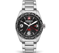 Swiss Military Hanowa 32019283 Men's Analogue Quartz Watch, Black/Silver, One Size, Strap