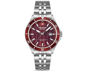 Swiss Military Hanowa Flagship Elements Quartz Watch 10 ATM, red, OneSize, Bracelet