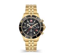 Swiss Military Hanowa Men's Chronograph Gold/Black 42mm Stainless Steel Watch - Men's Watches Chronographs Wristwatches