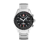 Swiss Military Hanowa Men's Wristwatch Chronograph Stainless Steel Black 42mm Men's Watch Chronographs Bracelets Watches